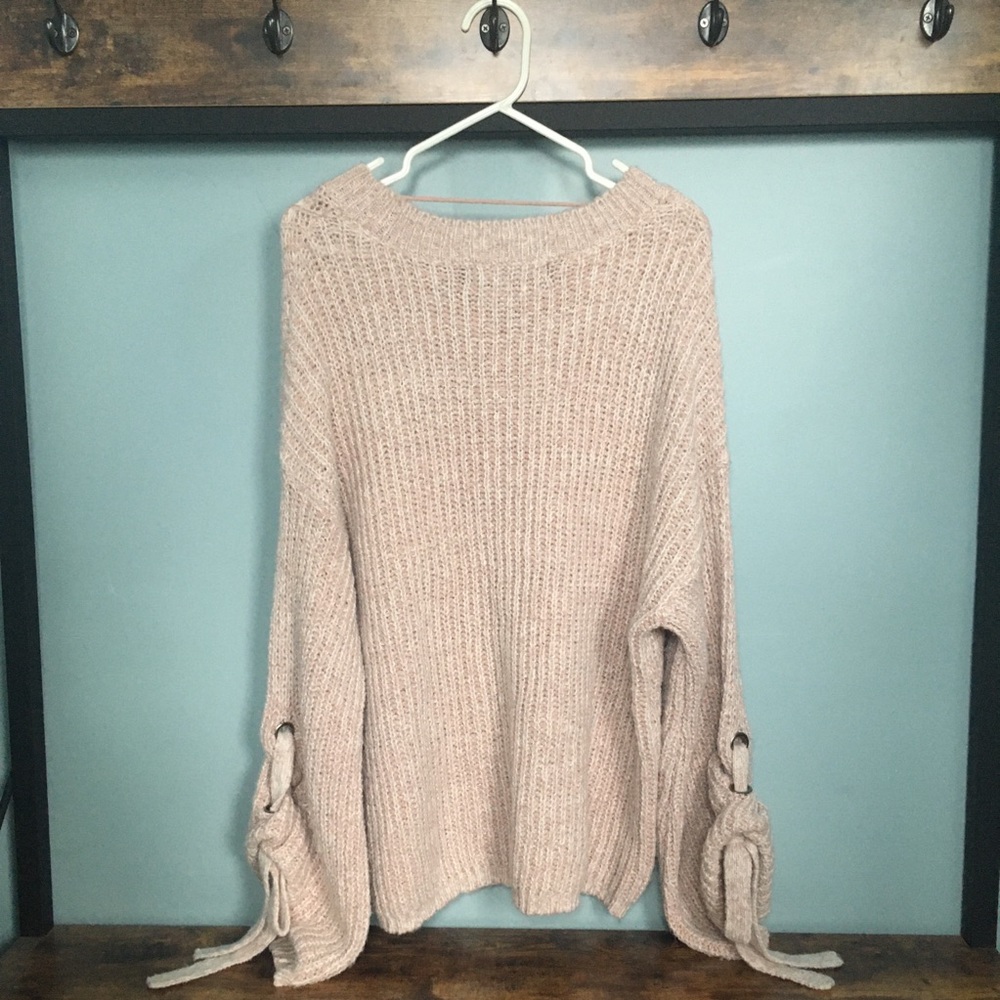 Vero Moda Knit Sweater with Balloon Tie Sleeves